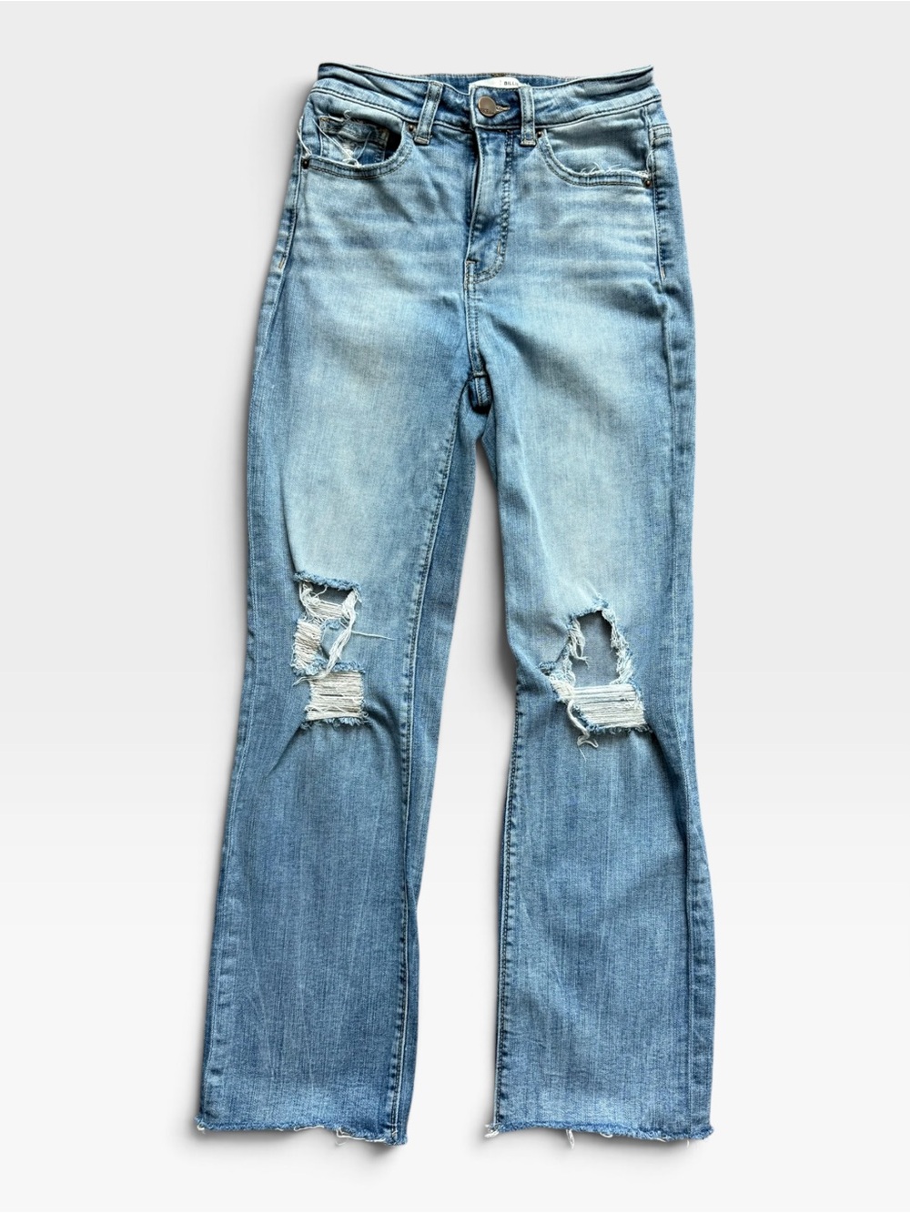 BKE Billie Slim Fit High Rise Cropped Straight Leg Jeans | Size 26x28